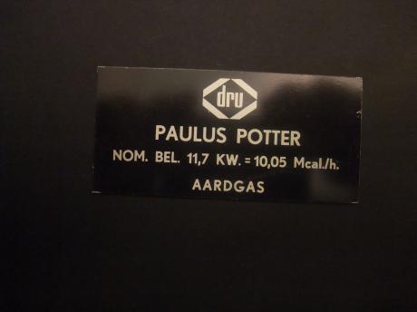 Dru gashaarden Paulus Potter origineel service plaatje